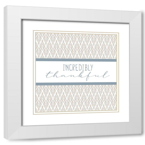 Grateful 8 White Modern Wood Framed Art Print with Double Matting by Allen, Kimberly