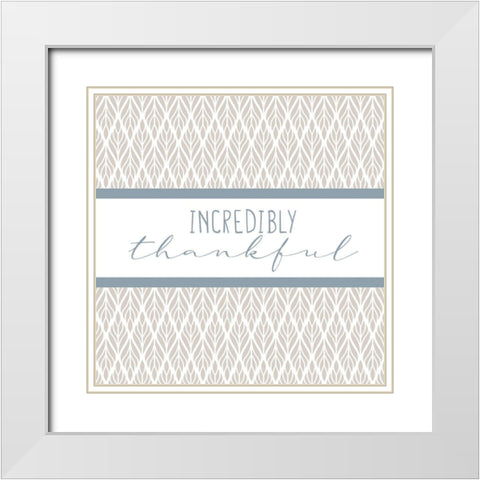 Grateful 8 White Modern Wood Framed Art Print with Double Matting by Allen, Kimberly