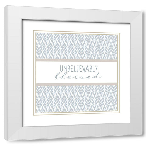 Grateful 9 White Modern Wood Framed Art Print with Double Matting by Allen, Kimberly