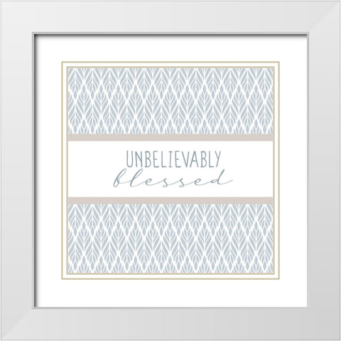 Grateful 9 White Modern Wood Framed Art Print with Double Matting by Allen, Kimberly
