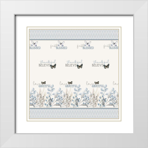 Grateful_bedding White Modern Wood Framed Art Print with Double Matting by Allen, Kimberly