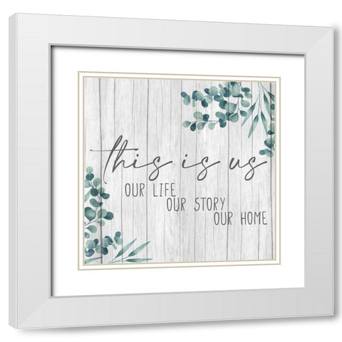 Our Wood Panel Square White Modern Wood Framed Art Print with Double Matting by Allen, Kimberly