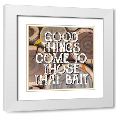 Good Things White Modern Wood Framed Art Print with Double Matting by Allen, Kimberly