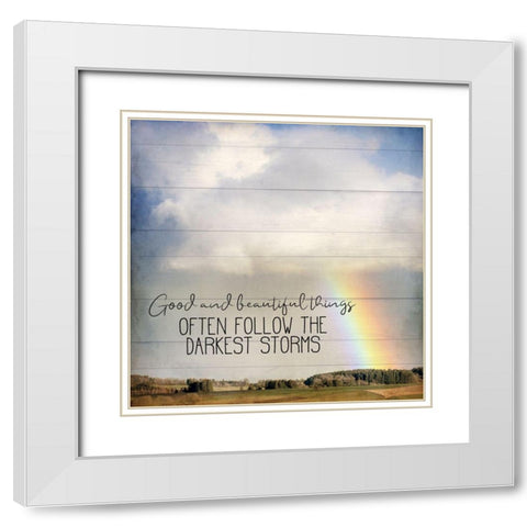 After the Storm White Modern Wood Framed Art Print with Double Matting by Allen, Kimberly