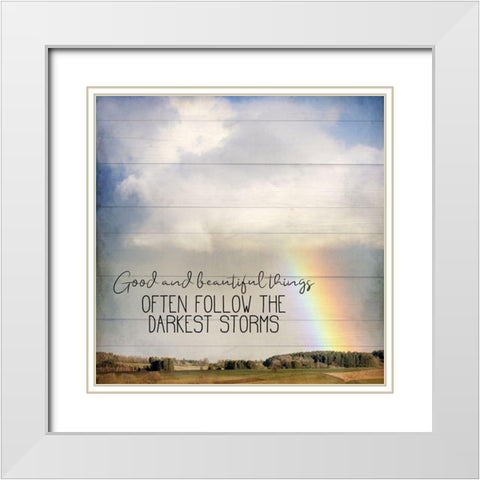 After the Storm White Modern Wood Framed Art Print with Double Matting by Allen, Kimberly