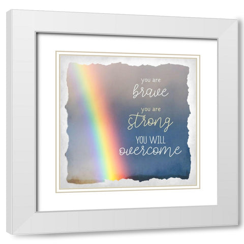 Overcome White Modern Wood Framed Art Print with Double Matting by Allen, Kimberly