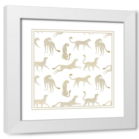 On the Hunt 1 White Modern Wood Framed Art Print with Double Matting by Allen, Kimberly