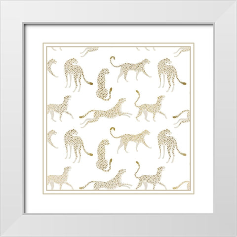 On the Hunt 1 White Modern Wood Framed Art Print with Double Matting by Allen, Kimberly