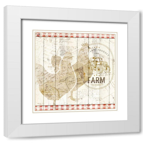 Farm Fresh White Modern Wood Framed Art Print with Double Matting by Allen, Kimberly