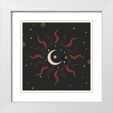 Mystic 2 White Modern Wood Framed Art Print with Double Matting by Allen, Kimberly