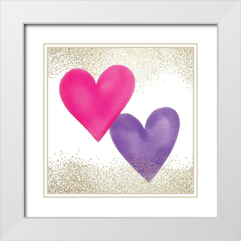 A Girl 3 White Modern Wood Framed Art Print with Double Matting by Allen, Kimberly
