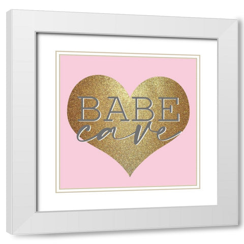 Fashionista 4 White Modern Wood Framed Art Print with Double Matting by Allen, Kimberly