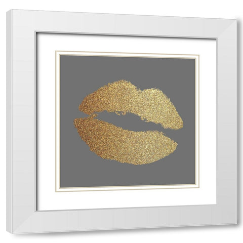 Fashionista 7 White Modern Wood Framed Art Print with Double Matting by Allen, Kimberly