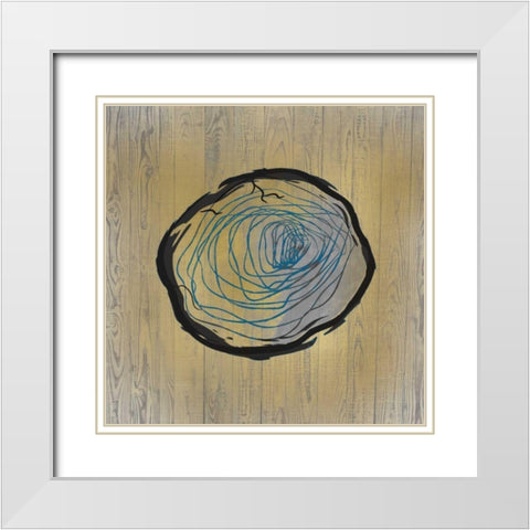 Country Minerals 4 White Modern Wood Framed Art Print with Double Matting by Allen, Kimberly