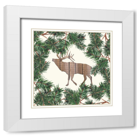 Cozy 4 White Modern Wood Framed Art Print with Double Matting by Allen, Kimberly