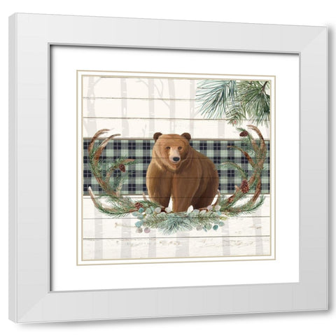 Forest 1 White Modern Wood Framed Art Print with Double Matting by Allen, Kimberly