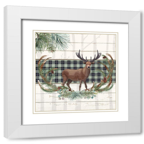 Forest 3 White Modern Wood Framed Art Print with Double Matting by Allen, Kimberly