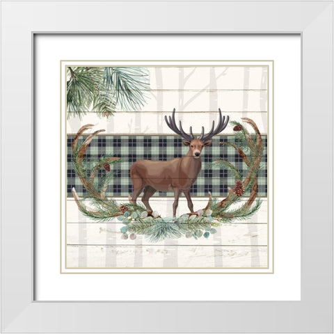 Forest 3 White Modern Wood Framed Art Print with Double Matting by Allen, Kimberly