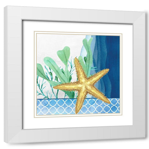 Bayside 2 White Modern Wood Framed Art Print with Double Matting by Allen, Kimberly