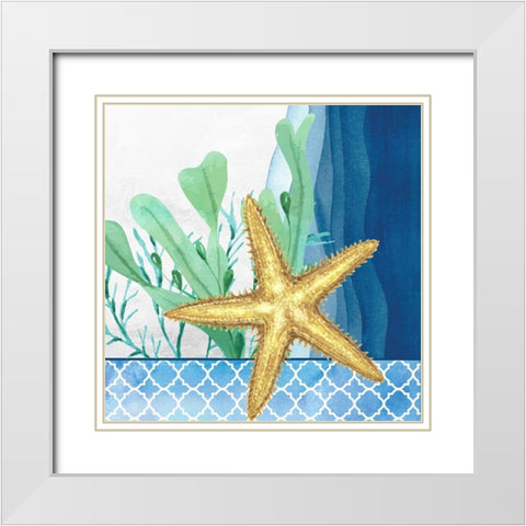 Bayside 2 White Modern Wood Framed Art Print with Double Matting by Allen, Kimberly