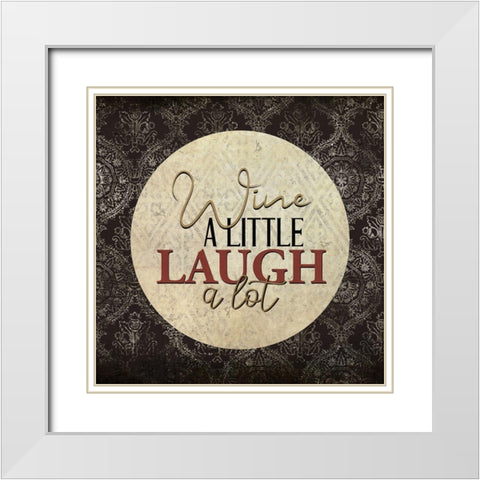 Vineyard View 10 White Modern Wood Framed Art Print with Double Matting by Allen, Kimberly