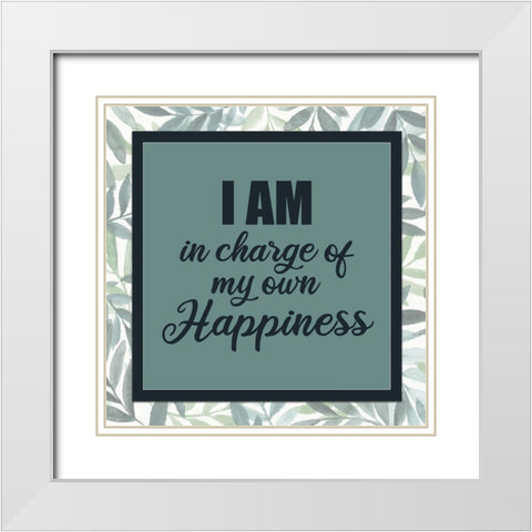 I Am 1 Square White Modern Wood Framed Art Print with Double Matting by Allen, Kimberly