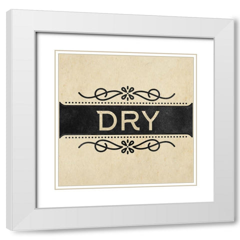 Wash Dry Fold 2 White Modern Wood Framed Art Print with Double Matting by Allen, Kimberly