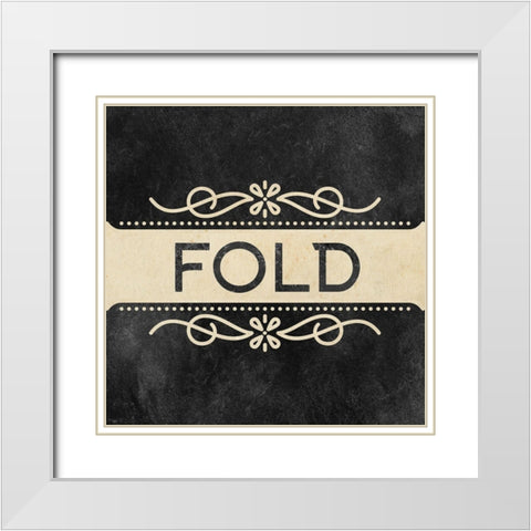 Wash Dry Fold 3 White Modern Wood Framed Art Print with Double Matting by Allen, Kimberly