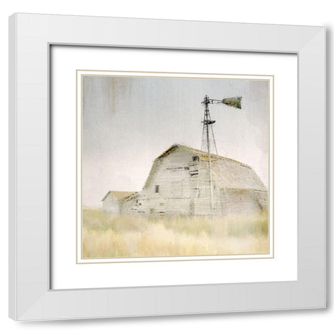 Lone White Modern Wood Framed Art Print with Double Matting by Allen, Kimberly
