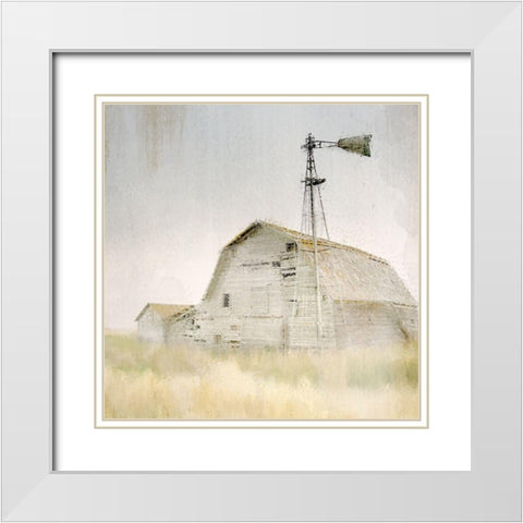 Lone White Modern Wood Framed Art Print with Double Matting by Allen, Kimberly