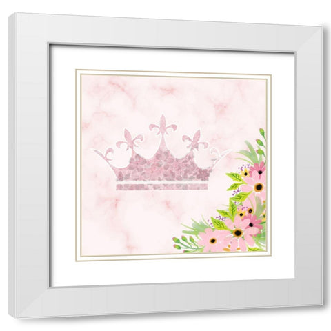 Princess and Warrior 3  V2 White Modern Wood Framed Art Print with Double Matting by Allen, Kimberly
