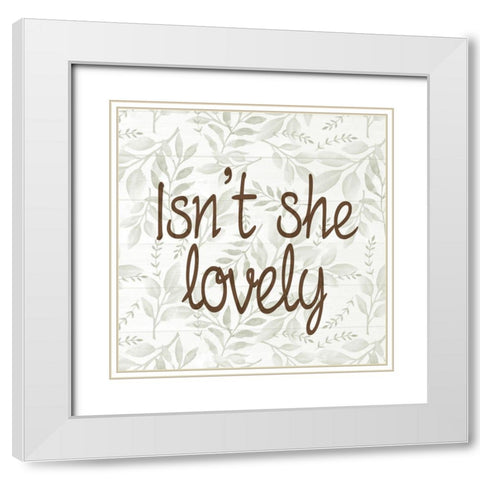 Lovely White Modern Wood Framed Art Print with Double Matting by Allen, Kimberly