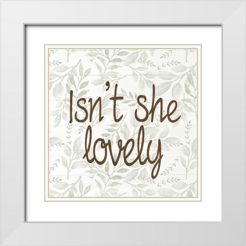 Lovely White Modern Wood Framed Art Print with Double Matting by Allen, Kimberly