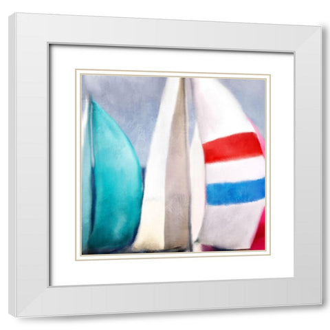 Seas the Day 2 White Modern Wood Framed Art Print with Double Matting by Allen, Kimberly