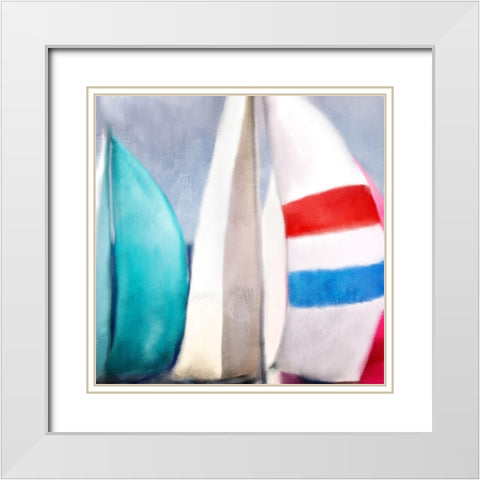 Seas the Day 2 White Modern Wood Framed Art Print with Double Matting by Allen, Kimberly