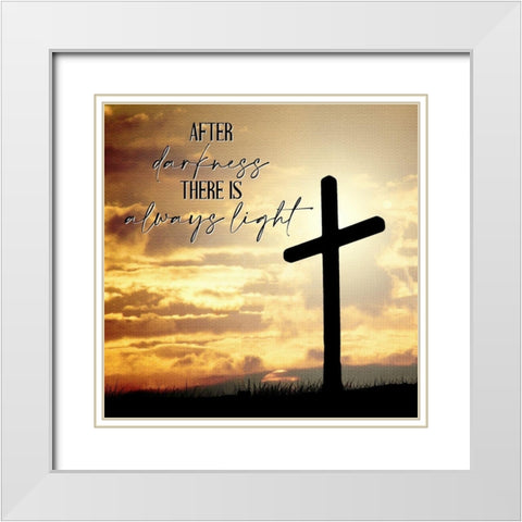After Darkness White Modern Wood Framed Art Print with Double Matting by Allen, Kimberly