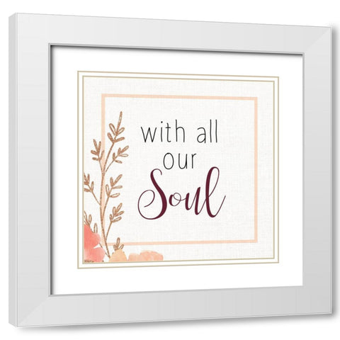 In this House 2 White Modern Wood Framed Art Print with Double Matting by Allen, Kimberly
