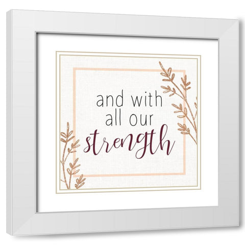 In this House 3 White Modern Wood Framed Art Print with Double Matting by Allen, Kimberly