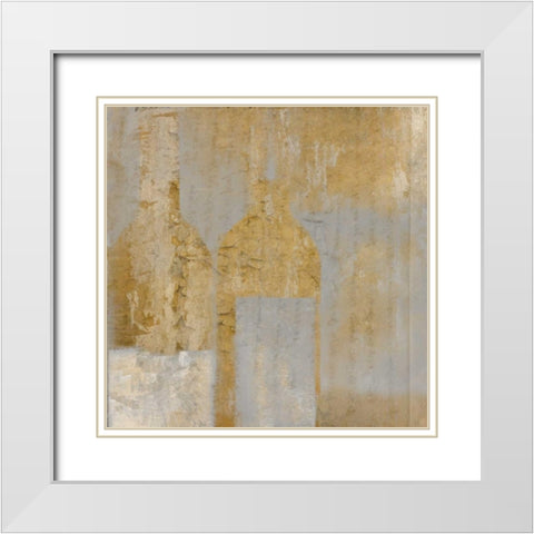 Aged Vino White Modern Wood Framed Art Print with Double Matting by Allen, Kimberly