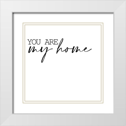 You Are 1 White Modern Wood Framed Art Print with Double Matting by Allen, Kimberly