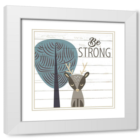 Be 2 White Modern Wood Framed Art Print with Double Matting by Allen, Kimberly