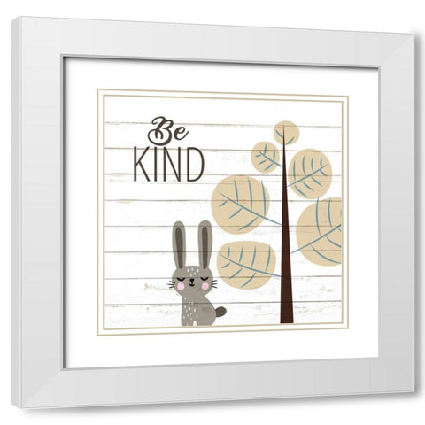 Be 3 White Modern Wood Framed Art Print with Double Matting by Allen, Kimberly