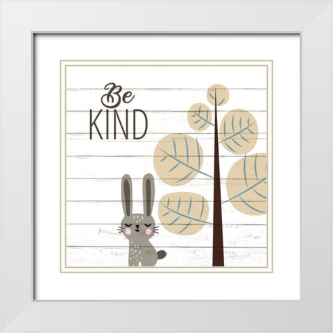 Be 3 White Modern Wood Framed Art Print with Double Matting by Allen, Kimberly