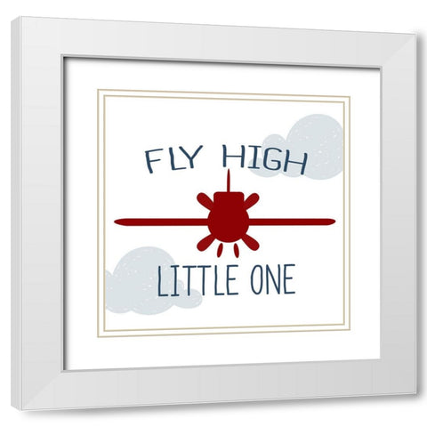 Up 3 White Modern Wood Framed Art Print with Double Matting by Allen, Kimberly