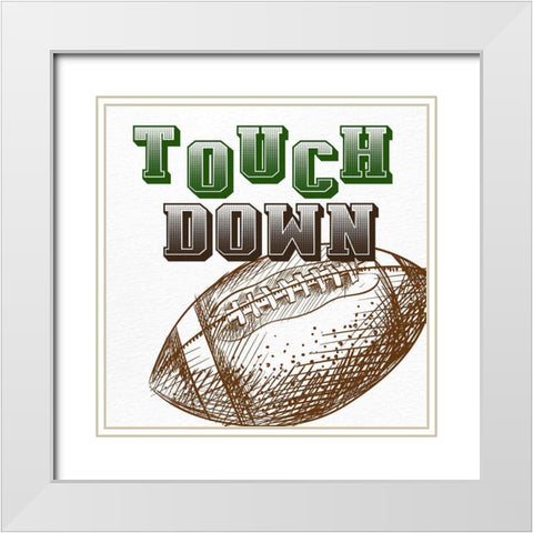 Touch Down White Modern Wood Framed Art Print with Double Matting by Allen, Kimberly
