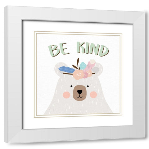 Be Silly 3 White Modern Wood Framed Art Print with Double Matting by Allen, Kimberly
