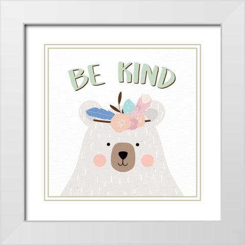 Be Silly 3 White Modern Wood Framed Art Print with Double Matting by Allen, Kimberly