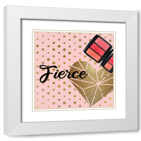 Diva 2 V3 White Modern Wood Framed Art Print with Double Matting by Allen, Kimberly