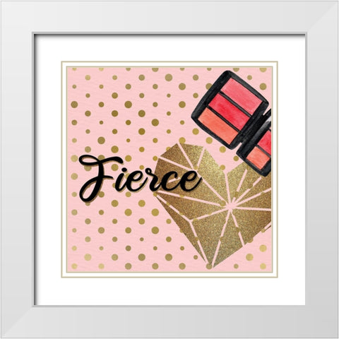 Diva 2 V3 White Modern Wood Framed Art Print with Double Matting by Allen, Kimberly