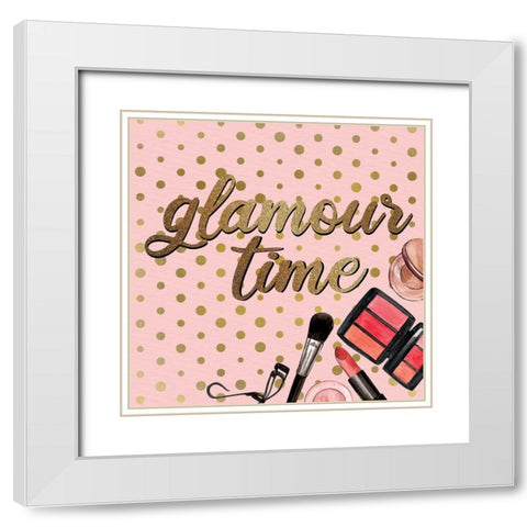 Diva 5 V3 White Modern Wood Framed Art Print with Double Matting by Allen, Kimberly